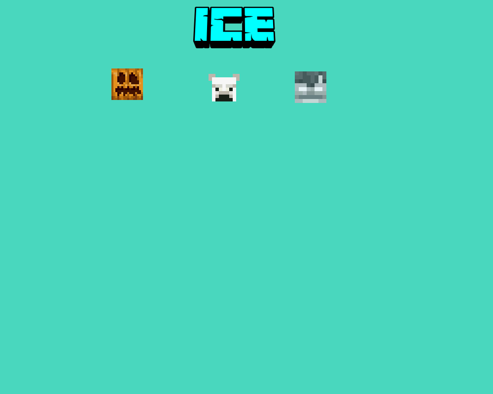 the ice types