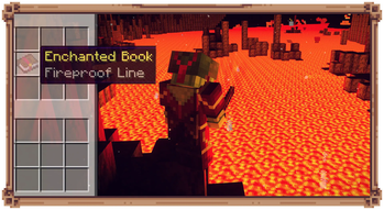 The Fireproof Line enchantment: Unlock lava fishing!