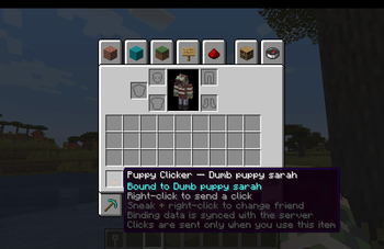 The Clicker (currently a Tripwire Hook model) in an inventory