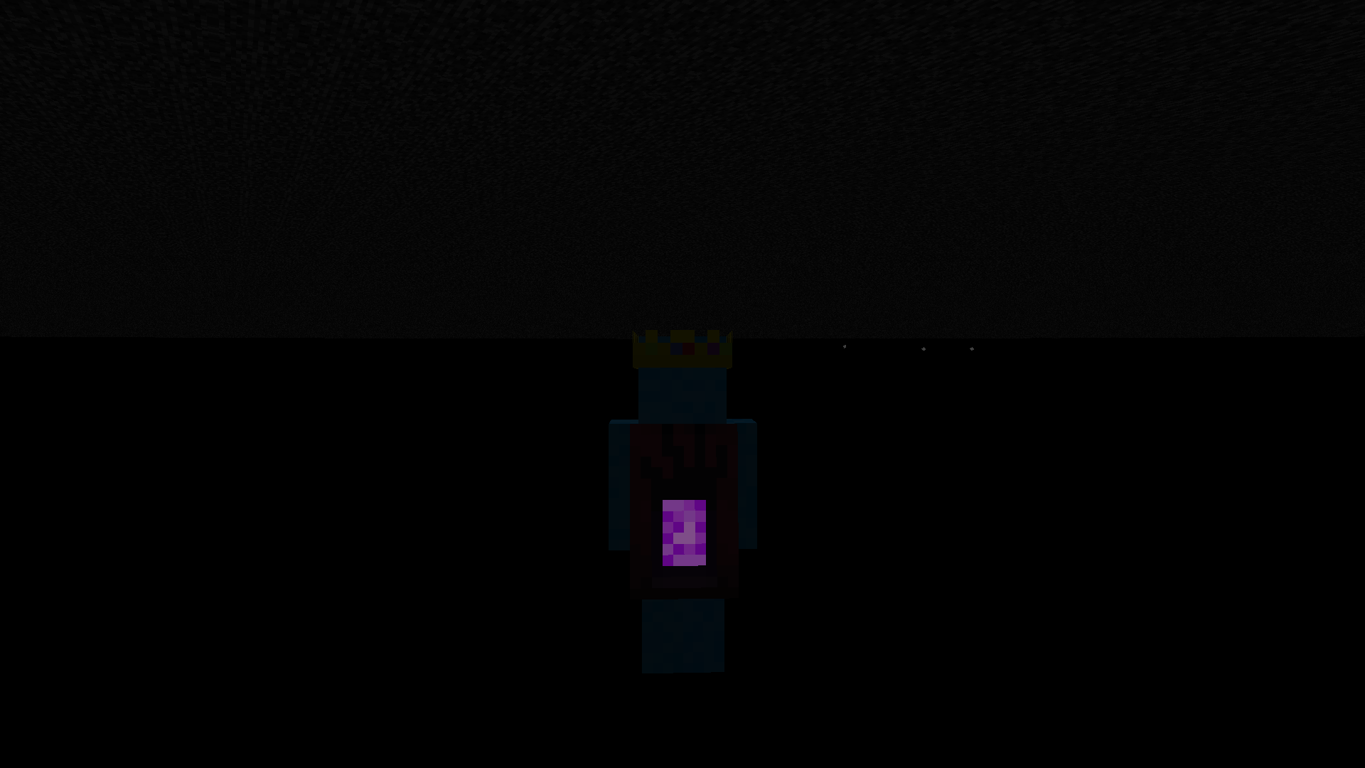 Glowing nether portal