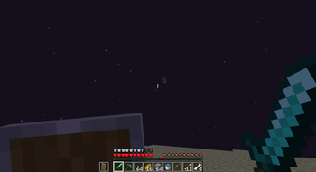 Items floating after falling into the void