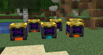 Cauldrons on different hot blocks