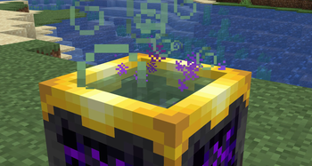Particles when adding an amethyst shard