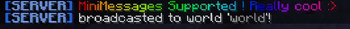 Minimessage Support !
