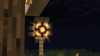 Redstone Lamp at night