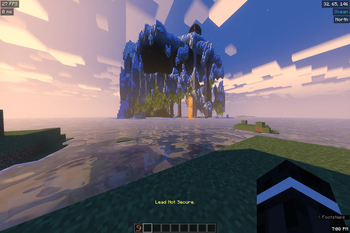 When it's close to breaking (8 blocks)