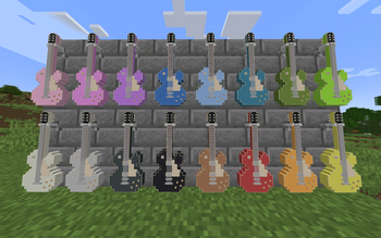 Guitars On Wall Hangers