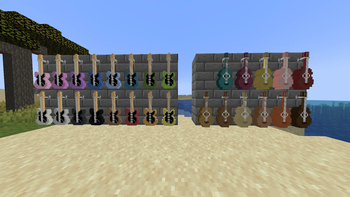 Guitars On Wall Hangers