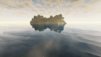 Island in the midst of the ocean...