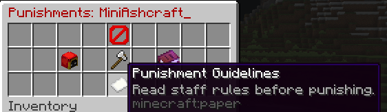 Punishment Guidelines