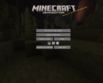 main menu