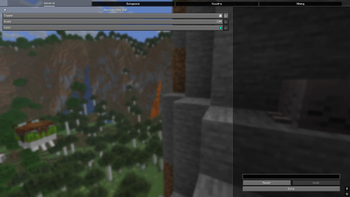 Config screen
