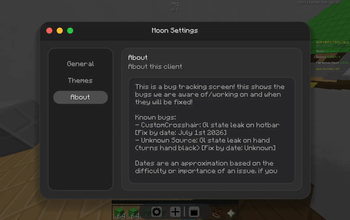 Bug Tracker and info area!