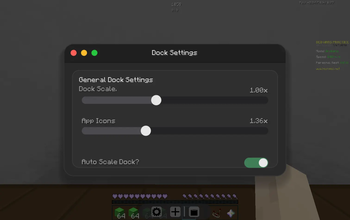 Dock settings! 