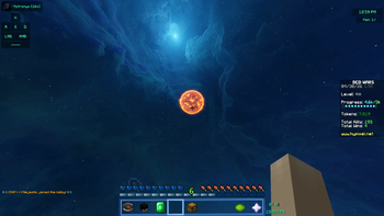 The sun/sky
