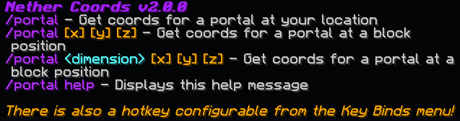 In-game Help Command