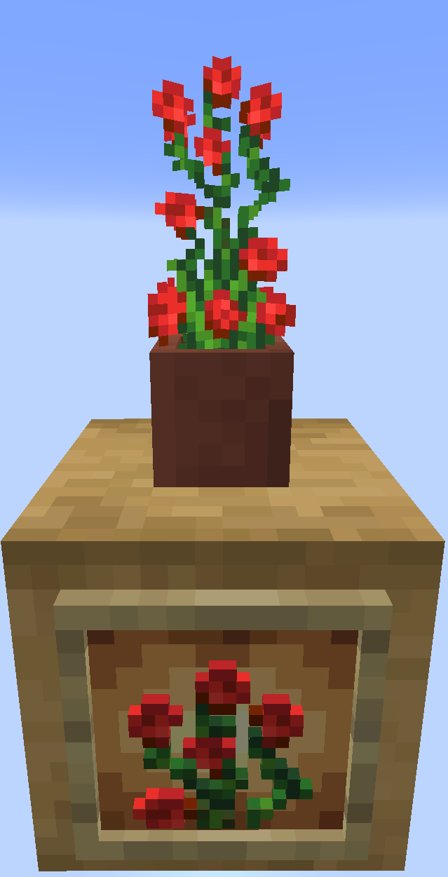 Potted Red Bush