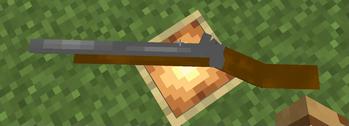 Musket on an item frame