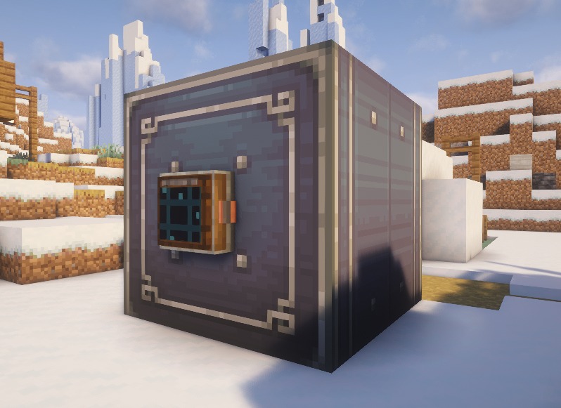 Terminal placed on an item vault