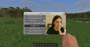 Settings menu