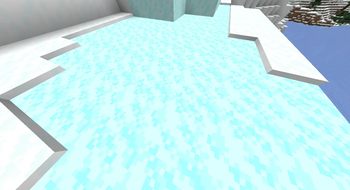 Close up of the Powdered Snow.