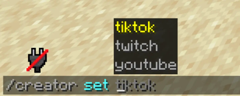 Creator set command