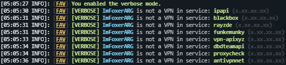 Verbose without a VPN.