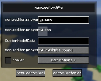 Creating menu