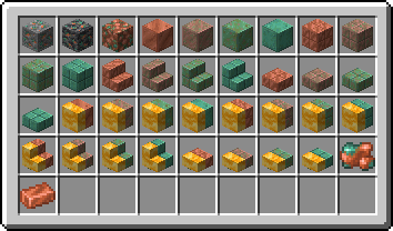 Now you can easily see which blocks you need [Does not affect block appearance, only the items in your inventory!]