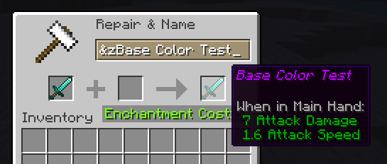 Base color code test.