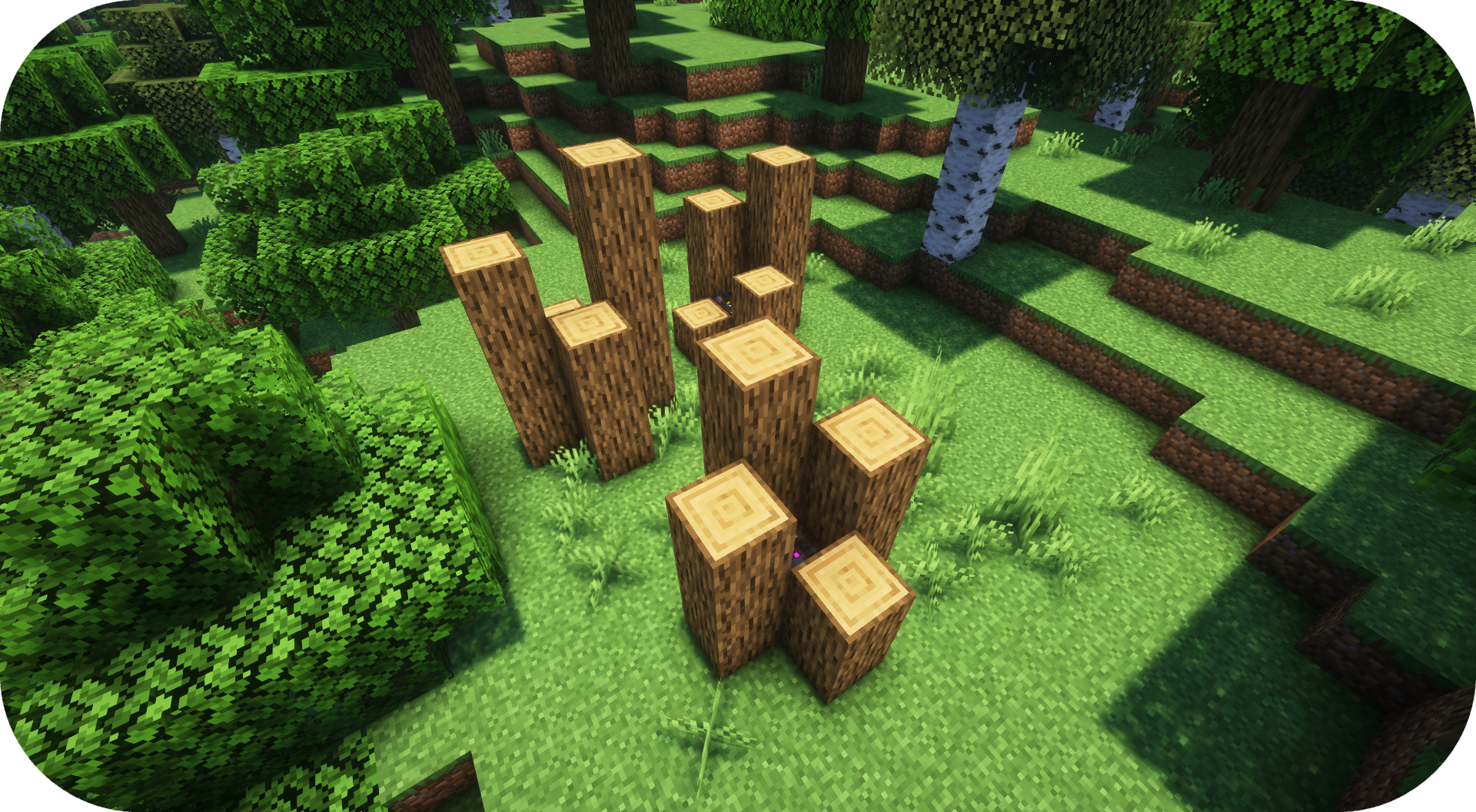 Deadly log spikes containing spawners