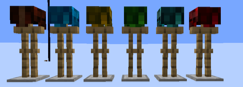 All of the helmets (Back)
