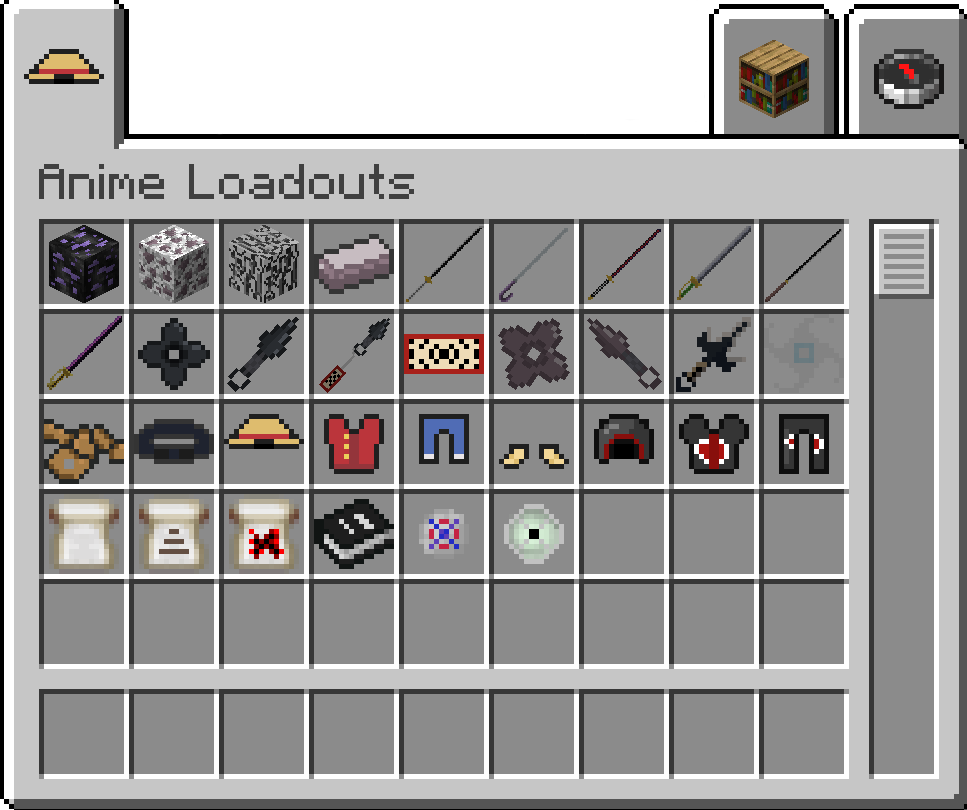 The Anime Loadout Creative Inventory