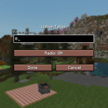 Configuration menu