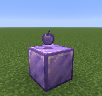 Amethyst Ingot Block + Amethyst Apple