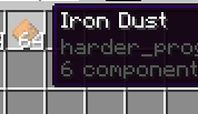 new iron dust item