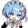 The "Rem" totem from the anime Re:ZERO.