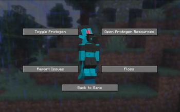 The config screen
