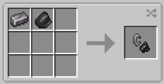 Flint and Steel Shapeless Crafting Recipe