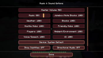 Music Options