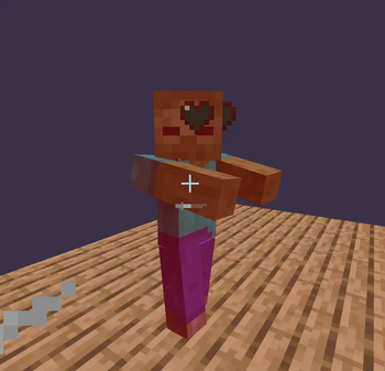 Hitting a zombie