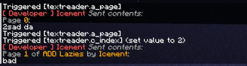 Writable and Written Books being sent in chat.
