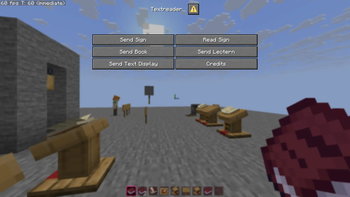 Textreader Menu accessed via Quick Actions.
