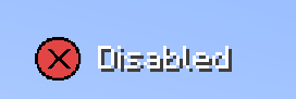 Visual Indicator (Disabled)