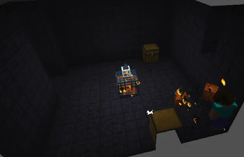 A nether dungeon, from out of bounds
