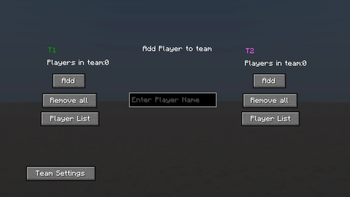 Add Player to Team Tab