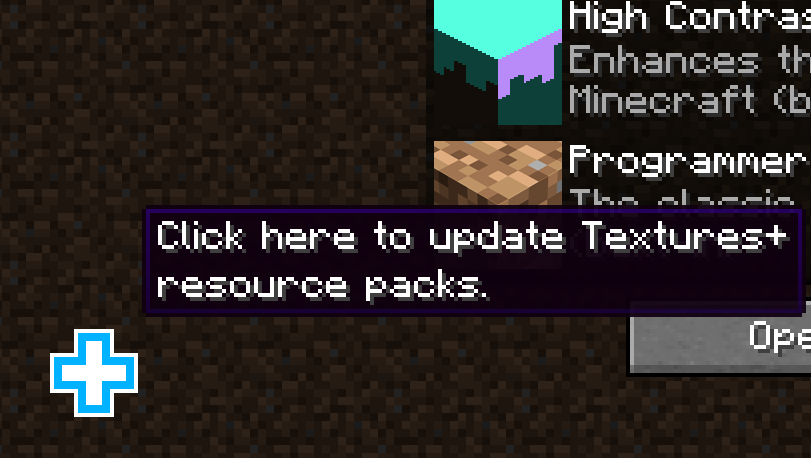 Button in pack screen to update resource packs