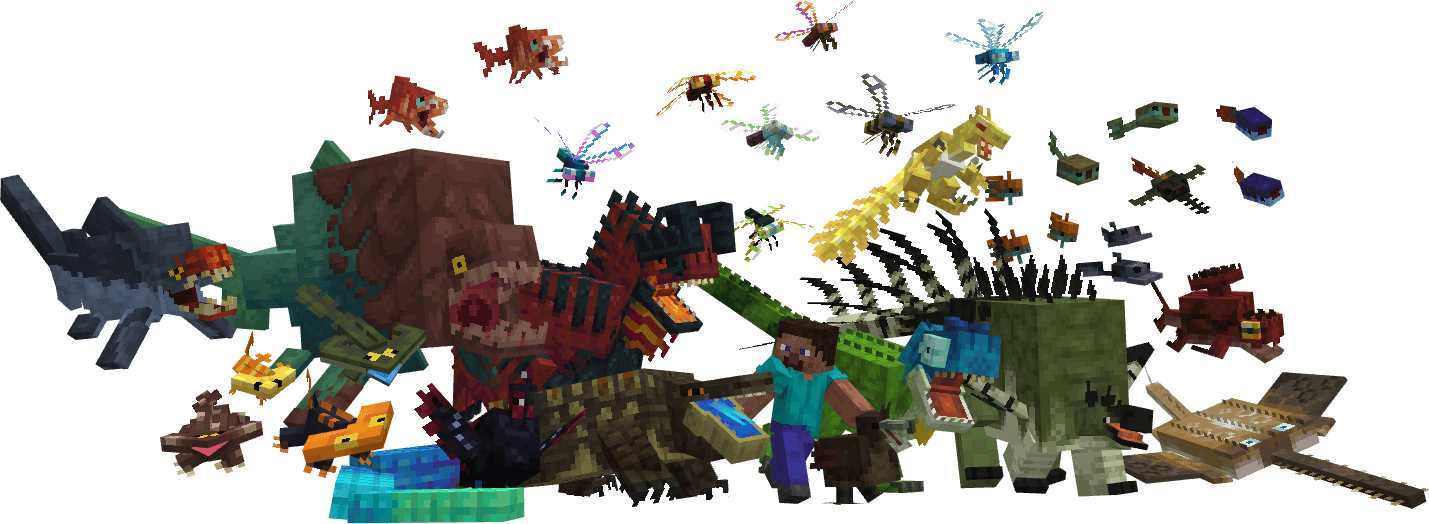 All implemented Unusual Prehistory 2 mobs