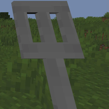 Spongebob's spatula from first person view