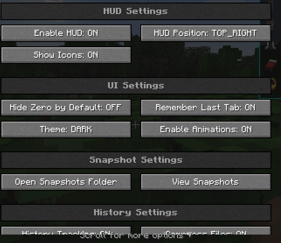 HUD Configuration